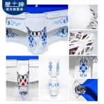 星牌中式鋼庫臺球桌XW8101-9A 定制青花瓷家用桌球臺